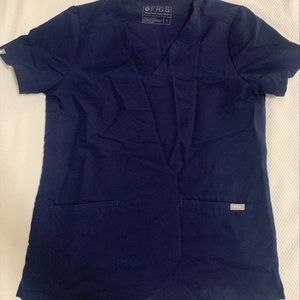 Figs Scrub Set- M, Navy